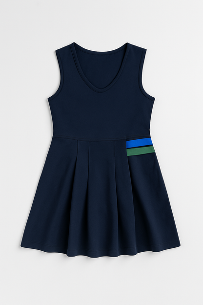 Pleated Twin Tab Pinafore (SIT-9|IKL/4)