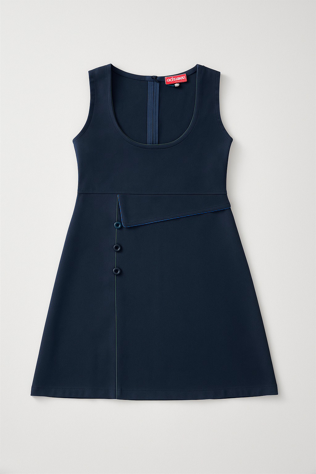 Pleatless Waist Flap Pinafore (SIT-9|IKL/3)