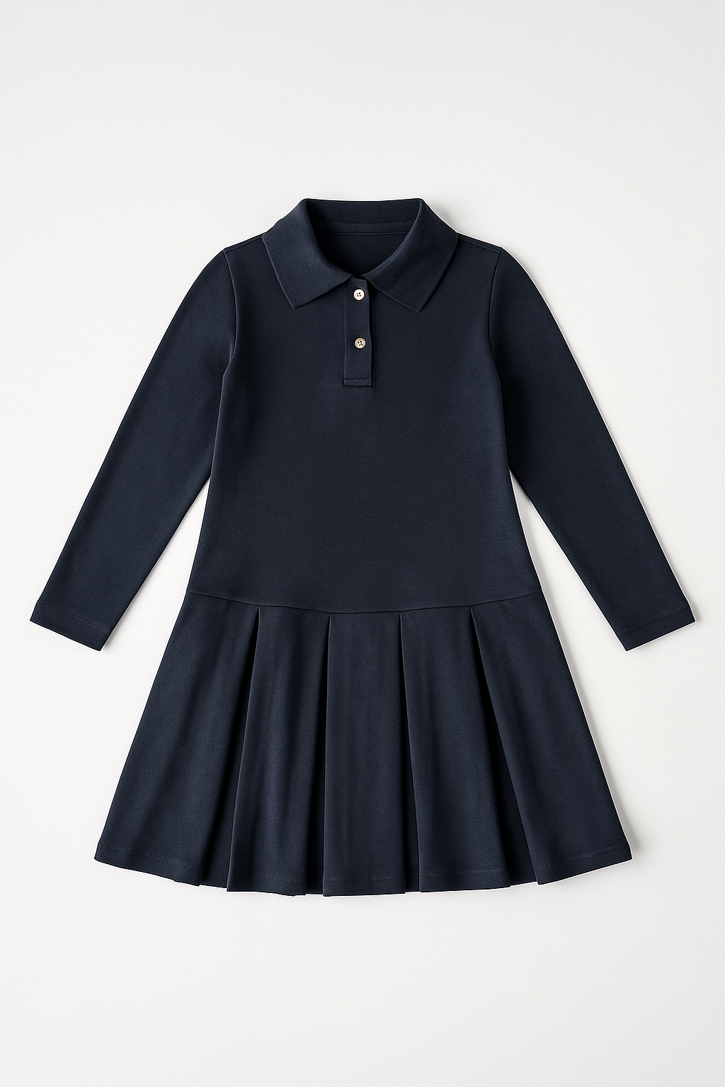 Symmetrical 4 Pleats Polo Dress (MIS-1|MIS/16)