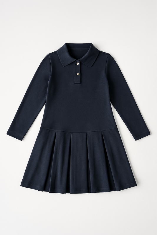 Symmetrical 4 Pleats Polo Dress (MIS-1|MIS/16)