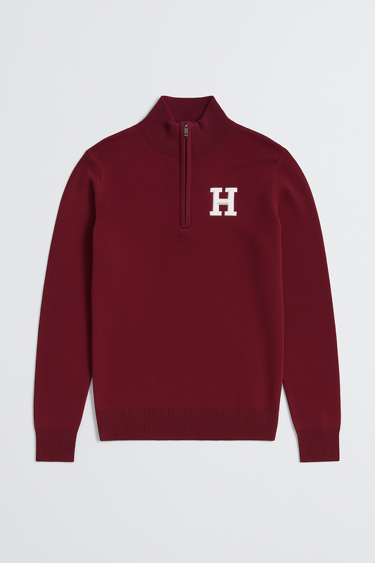 Harvard (Qtr Zip Left Chest H Intarsia)