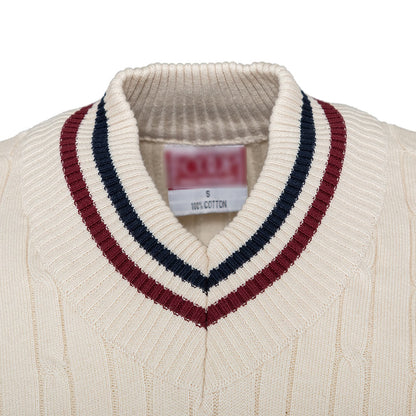 Harvard (Crème Cricket With Harvard Veritas Embroidery)