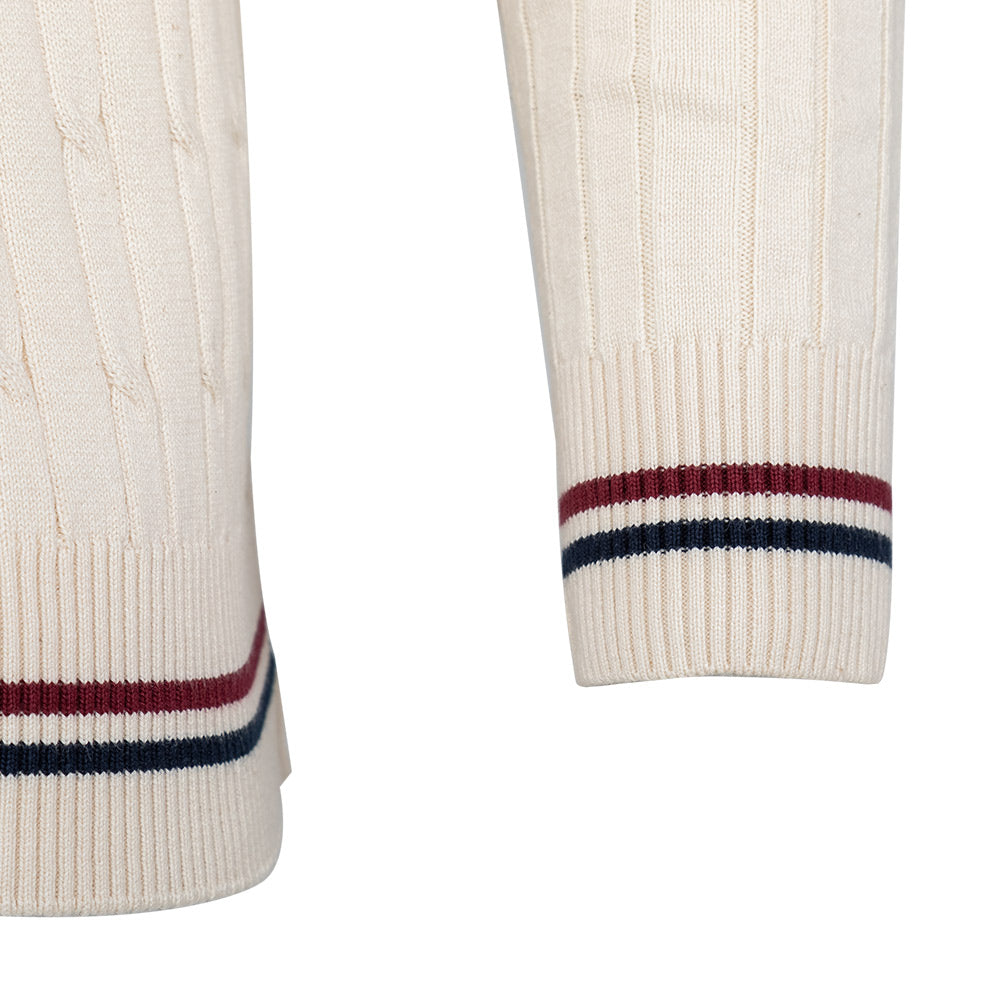 Harvard (Crème Cricket With Harvard Veritas Embroidery)