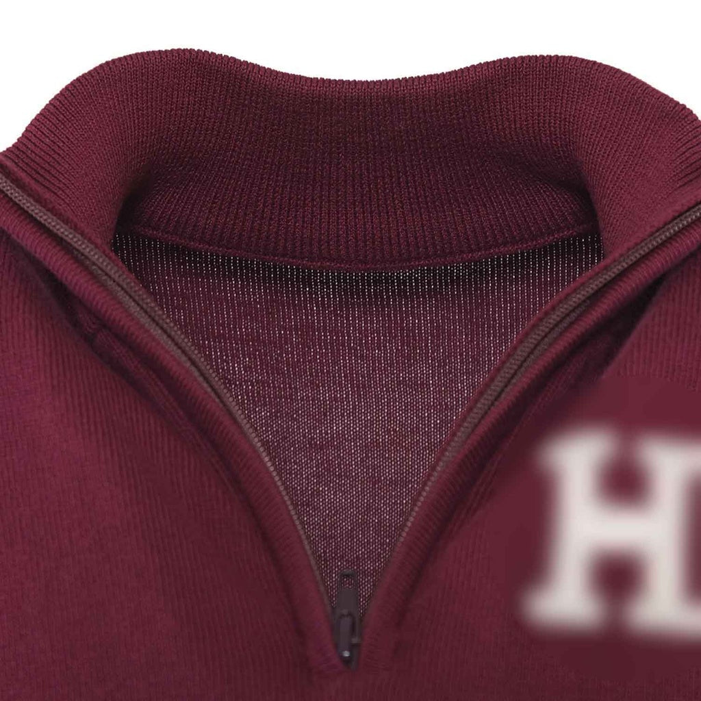 Harvard (Qtr Zip Left Chest H Intarsia)
