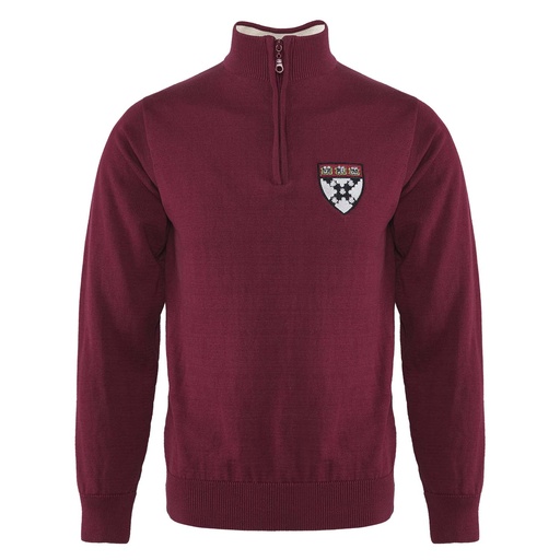 Harvard Qtr Zip (Left Chest HBS Shield Veritas  Embroidery)